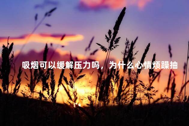 吸烟可以缓解压力吗，为什么心情烦躁抽烟就好一点