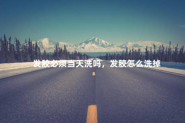 发胶必须当天洗吗，发胶怎么洗掉