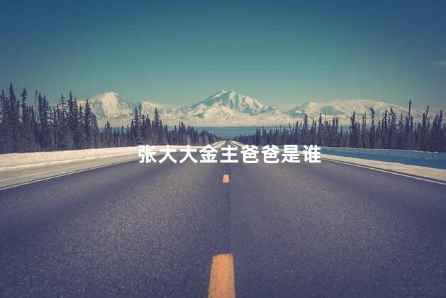 张大大金主爸爸是谁